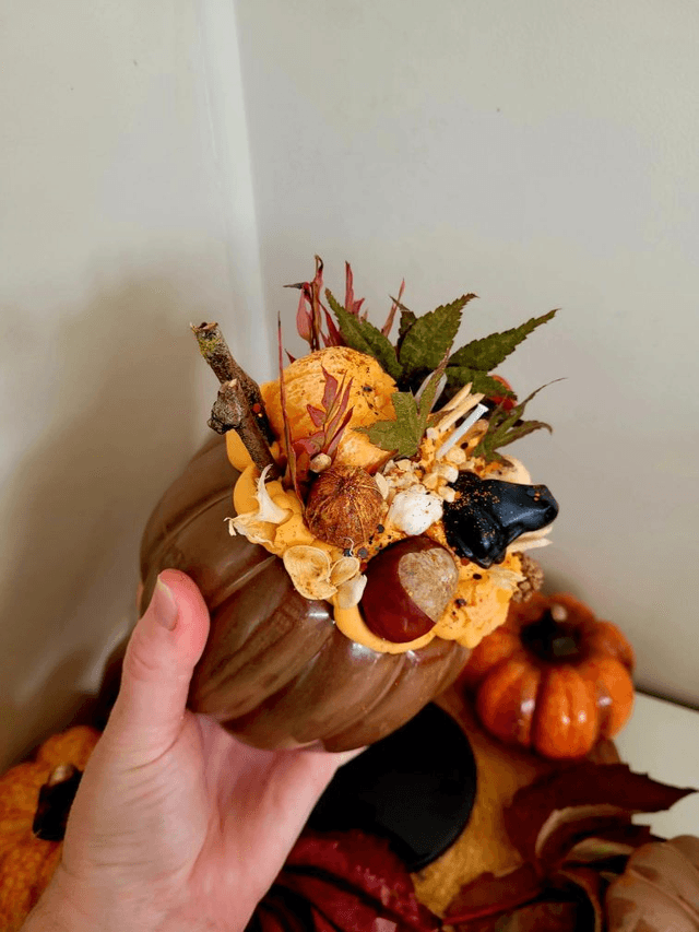 La Bougie XXL Citrouille et sa grenouille