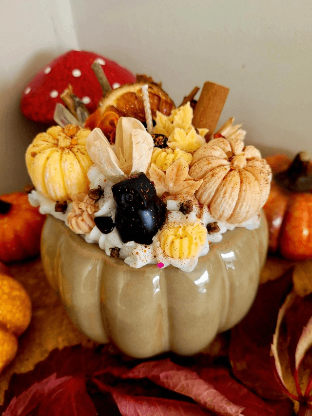 Bougie Automne Citrouille XXL