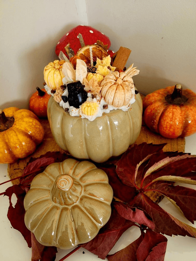 Bougie Automne Citrouille XXL