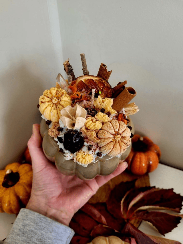 Bougie Automne Citrouille XXL