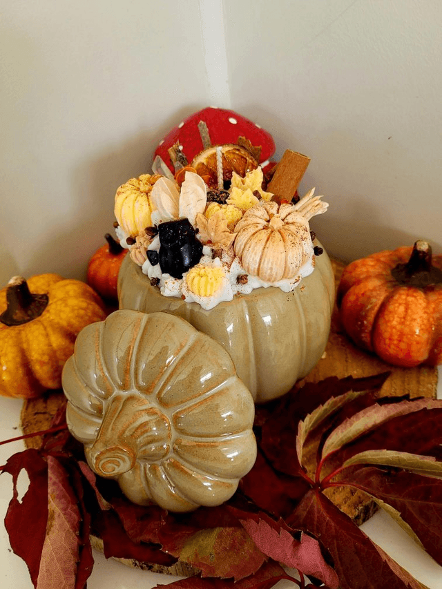 Bougie Automne Citrouille XXL