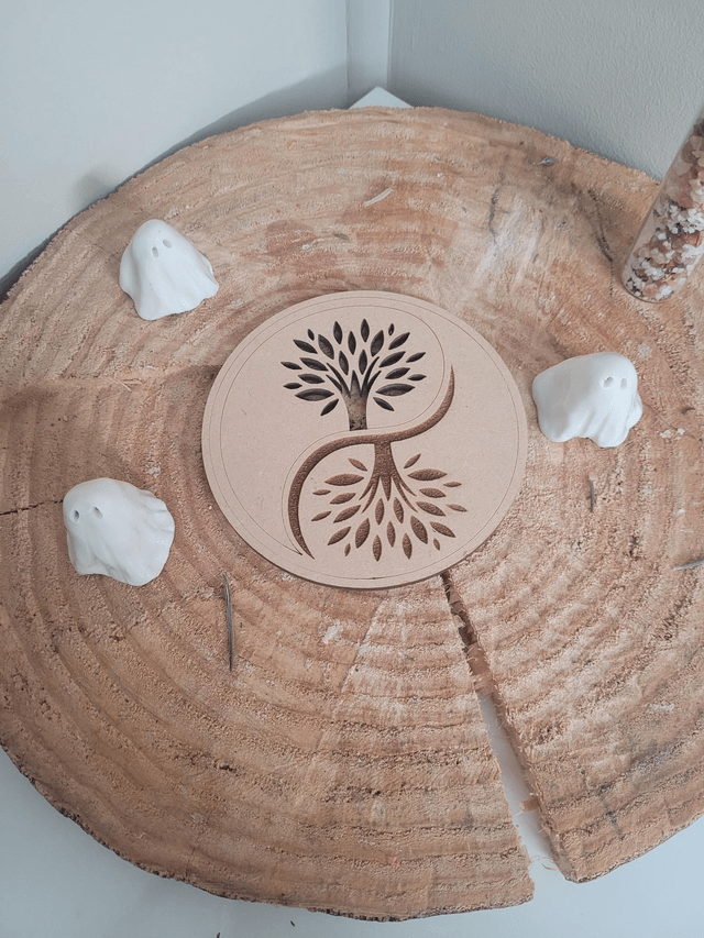 Arbre de vie sculptée bois - 10cm