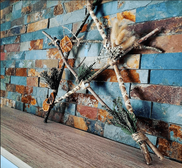 Pentagramme bois (env. 40cm)